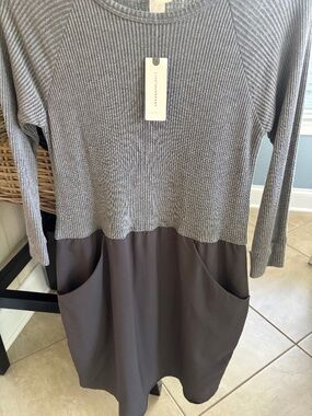 Never worn gray Anthro dress